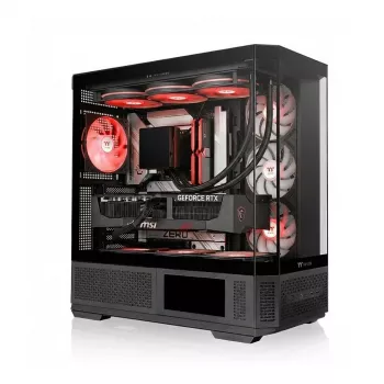 Carcasa de PC Mid-Tower THERMALTAKE Midi View 370 TG ARGB negra con cristal templado