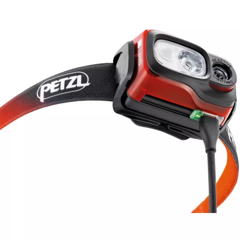 Petzl SWIFT RL Negro, Naranja, Blanco Linterna frontal LED