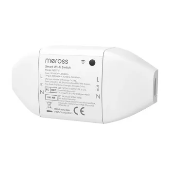 Interruptor inteligente Wi-Fi Meross MSS715MA-UN compatible con Matter – relé de empotrar de un canal para domótica