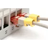 DIGITUS - Clips para cables con codificación por colores - para cables de parcheo - amarillo (paquete de 100) (A-CC-Y)