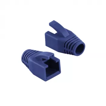 Logilink | Funda de alivio de tracción para conector RJ45, 8,0 mm (50 uds.) | MP0035B | Azul