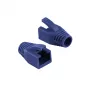 Logilink | Funda de alivio de tracción para conector RJ45, 8,0 mm (50 uds.) | MP0035B | Azul