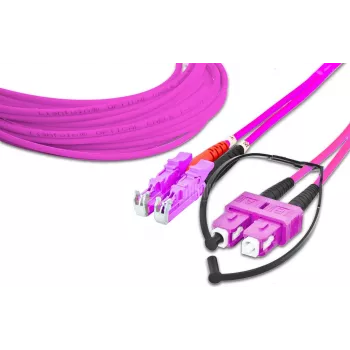 Lightwin Cable de conexión LWL dúplex de alta calidad - MM OM4 - LSH - SC (LDP-50 LSH-SC 2.0 OM4)
