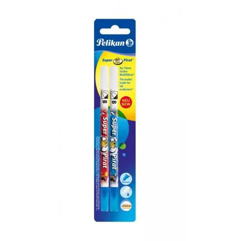 Goma de borrar Pelikan Super-Pirat F/B Multicolor 2 uds.