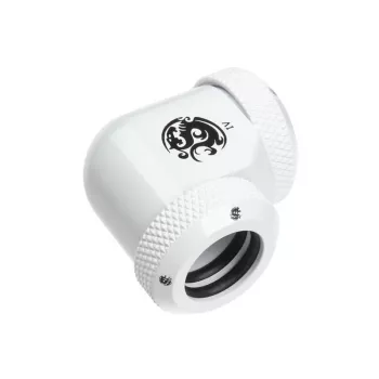 Adaptador BitsPower Multi-Link 90° para 2x racores 12mm AD — blanco (BP-DWE90DML)