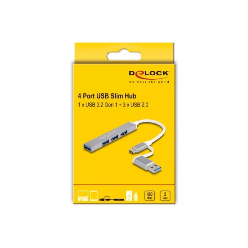 Delock 64214 Producto Plata