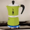 Bialetti Rainbow cafetera moka negra, verde