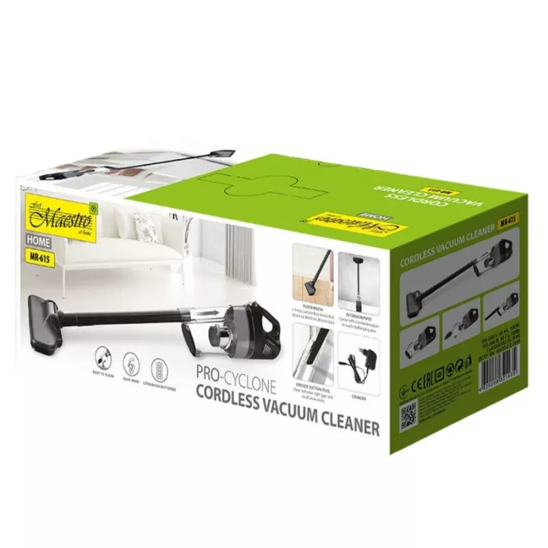 Aspirador de escoba 2 en 1 Maestro MR-615