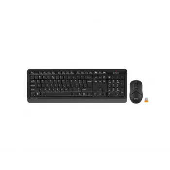 Conjunto de teclado y ratón inalámbricos A4Tech Fstyler FG1012, negro