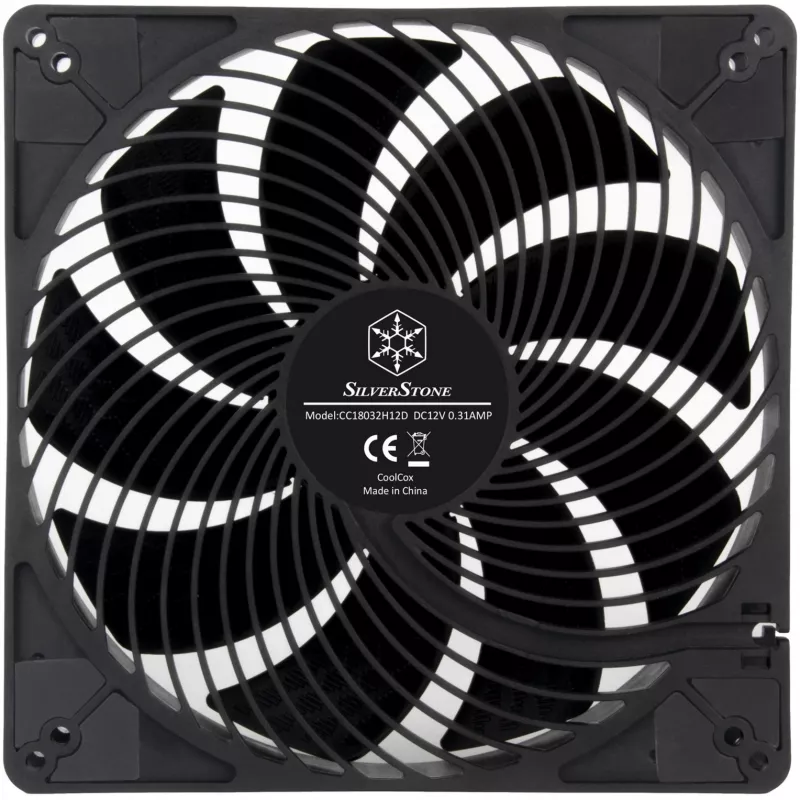 Ventilador de caja SilverStone SST-AP184i-PRO 180 mm negro