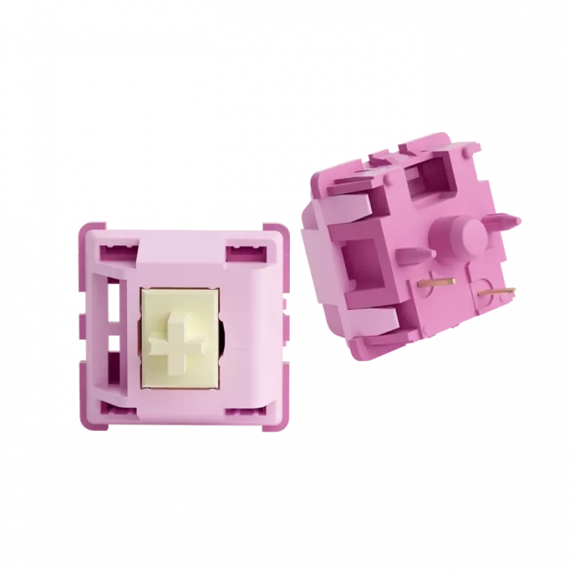 Interruptor mecánico AKKO V3 Creamy Lila Pro 5‑Pin táctil MX‑Stem 30g