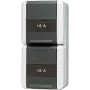 JUNG 822 NA W WG 800 Enchufe Schuko doble, IP44, montaje vertical, con campo de rotulación