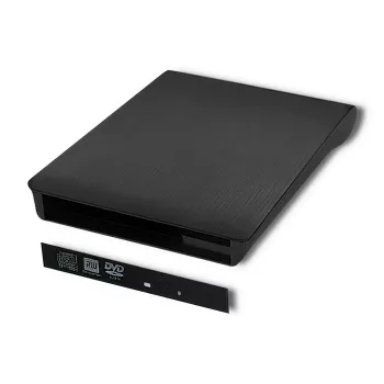 Carcasa externa USB 2.0 SATA para unidad óptica Qoltec 51863 Negra