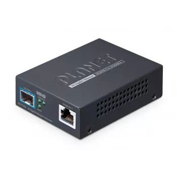Convertidor de medios PLANET 10GBASE-T a 10GBASE-X SFP+ puerto de cobre negro