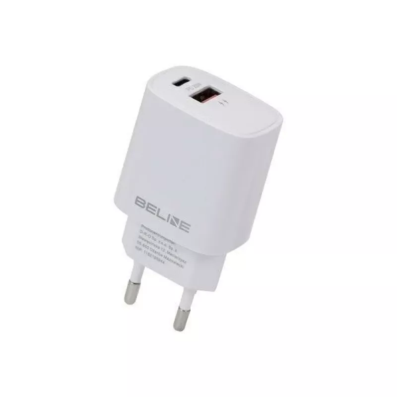 Cargador Beline Beli02160 20W USB-C a USB-A fuente de alimentación