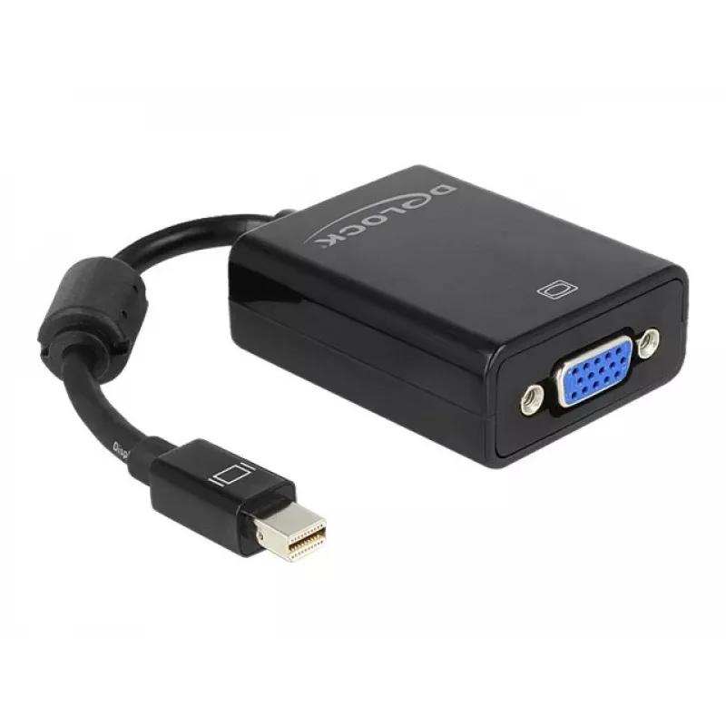 Adaptador de cable de vídeo DeLOCK 65256 Mini DisplayPort a VGA