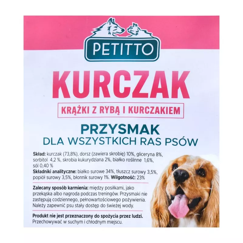 PETITTO anillos de pescado y pollo - premios para perros - 500 g