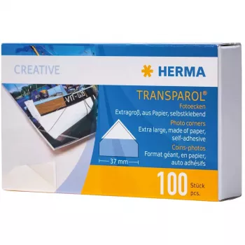 Esquineras para fotos HERMA Transparol tiras dobles extragrandes 100 uds.