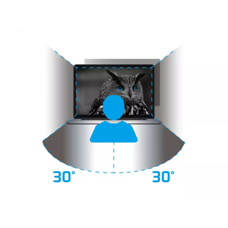 NATEC Owl NFP-1616 filtro de privacidad 13,3 pulgadas (33,8 cm), 16:9, 293,9x165,5 mm