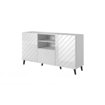 Cómoda ABETO 150x42x82 blanco brillante