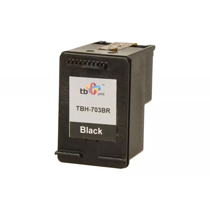 Cartucho de tinta HP DJ D730/F735 negro remanufacturado TBH-703BR (HP n.º 703 CD887AE)