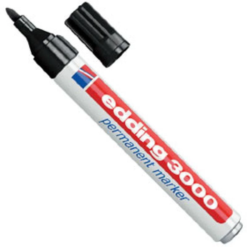 Rotulador permanente EDDING 3000 negro 4-3000001 43000001 (4-3000001)