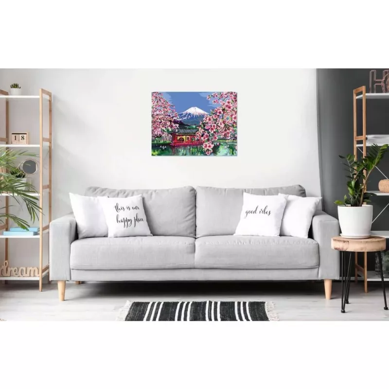 Set de pintura Ravensburger CreArt flor de cerezo japonesa 23914 – set artístico para pintar