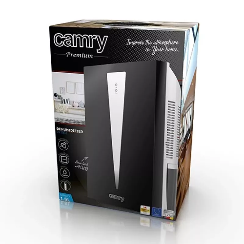 Deshumidificador CAMRY CR 7903 1,5 L 100 W Negro, Blanco
