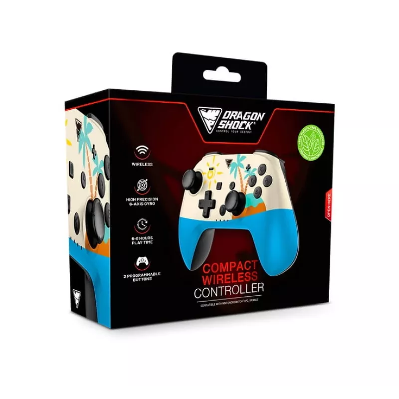 Dragonshock PopTop Compact - Mando - Nintendo Switch - Botón Atrás - D-Pad - Botón Home - Botón Reset - Inalámbrico - Bluetooth - USB Type-C (D