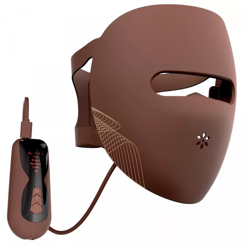 Máscara LED Garett Beauty Skin Ritual Face & Neck, marrón