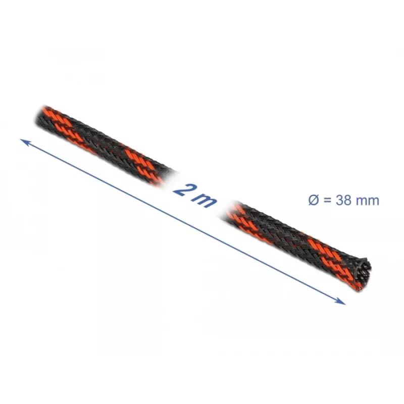 Funda para cables DeLOCK 20753 negro rojo