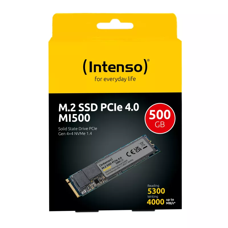 Unidad SSD Intenso M.2 500GB MI500 NVMe PCIe 4.0 x4