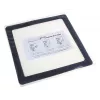 Filtro antipolvo DEMCiflex 140 mm, cuadrado - negro/blanco
