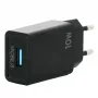 Mobilis - fuente de alimentación - rápida - 10,5 vatios - QC (USB) - Negro - Europa (001360)