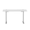 Mesa regulable en altura Up Up Bjorn Gray, tablero L Blanco
