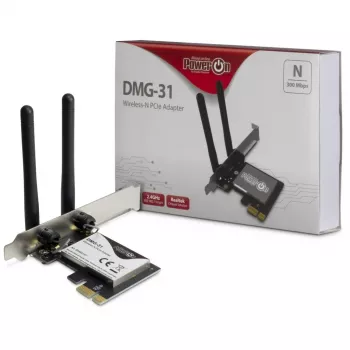 Inter-Tech DMG-31 - Interno - Inalámbrico - PCI Express - Wi-Fi - Wi-Fi 4 (802.11n) - 300 Mbit/s (88888147)