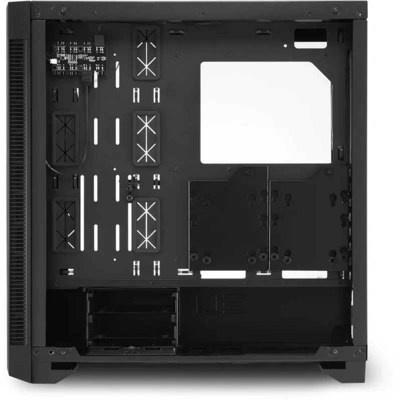 Caja de PC Sharkoon ELITE SHARK CA200G Torre Media Negra