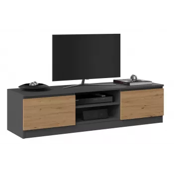 Mueble TV Topeshop RTV 140 ANTR/ARTIS con 2 estantes