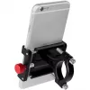 Soporte para smartphone de bicicleta LogiLink, fijación, negro/rojo aleación de aluminio de alta calidad, apto para dispositivos móviles - 1 ud. (AA0146)