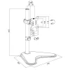 Soporte para monitor LOGILINK BP0044 para pantallas de 33–81,3 cm (13 inch–32 inch), VESA 75x75–100x100, máx. 8 kg, escritorio, negro