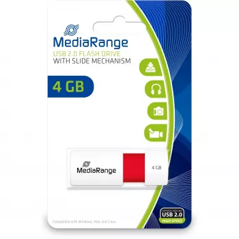 Memoria USB MediaRange 4 GB USB Type-A 2.0 MR970