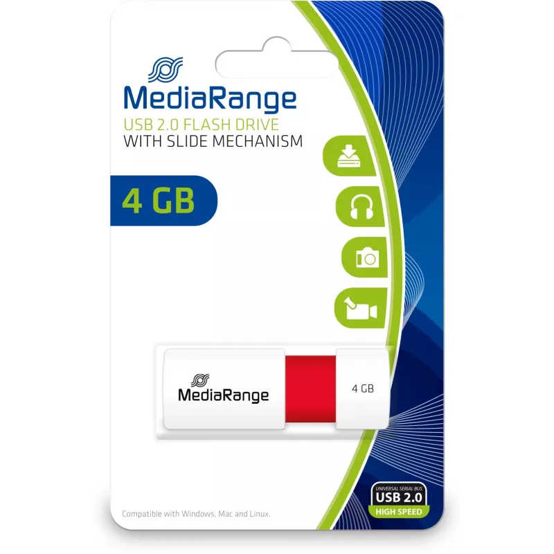 Memoria USB MediaRange 4 GB USB Type-A 2.0 MR970