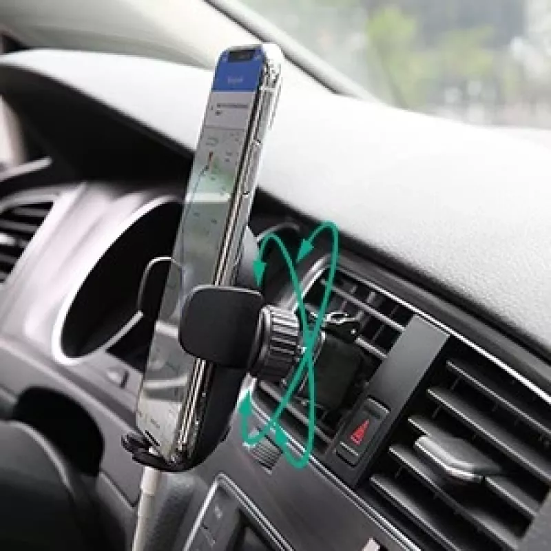 Soporte de móvil para coche Aukey HD-C48 para rejilla de ventilación, rótula de 360°