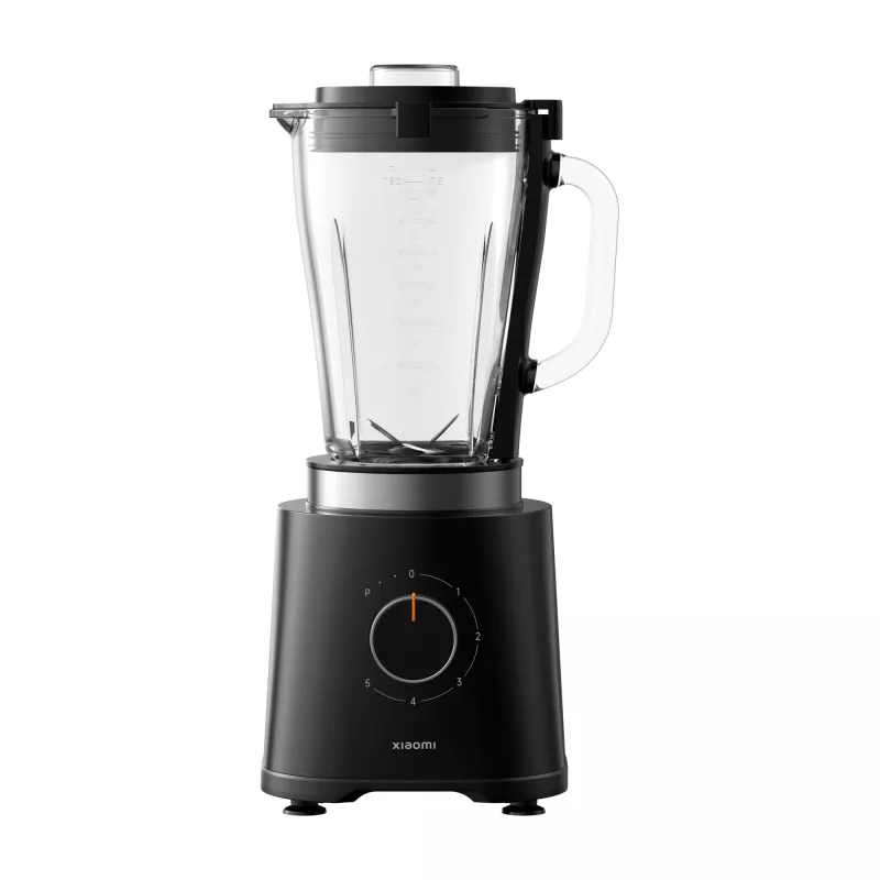 Batidora de cocina Xiaomi BHR8936EU — 600 W, bol 1,75 L, 5 velocidades, control giratorio, cuchillas de acero inoxidable, negra