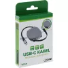 Cable USB-C InLine 35850, 100W Power Delivery, 0,80 m, negro/gris