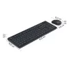 Conjunto de teclado y ratón WKM-200 negro