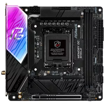 Placa base ASROCK B860I Lightning WiFi — Intel B860, LGA 1851, Mini-ITX, DDR5, 2x DIMM, 4x M.2, 2.5Gb LAN, Wi‑Fi 6E, Bluetooth 5.3