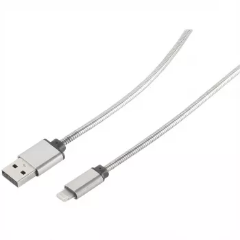 ROLINE - Cable de carga/datos para iPad/iPhone/iPod - Lightning / USB - USB Type-A, 4 polos (macho) - Lightning (macho) - 1,8 m - apantallado - (USB/USB 2.0) - blanco (11.02.8322)