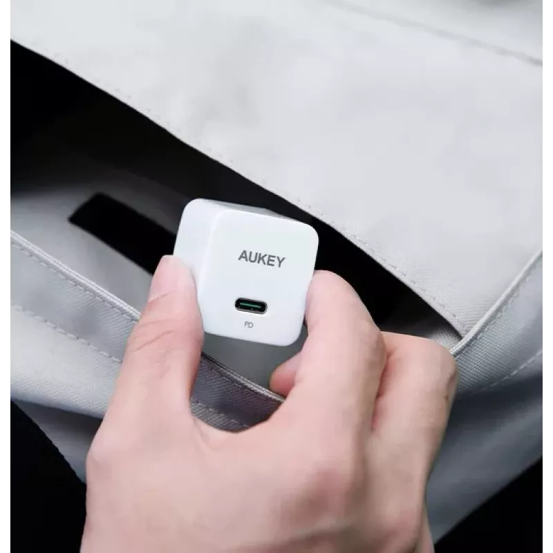 Minicargador de red PA-Y20S blanco 1xUSB-C 20W PD Power Delivery