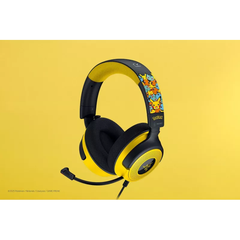 Razer Kraken V4 X Pokemon Kanto Starters Edition auriculares gaming con cable, Chroma RGB
